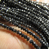 Top Quality - 16 inches - Black Diamond Beads - Super Super Shine Sparkle - Outstanding Trully High Quality Beads - 2 -2.5 mm approx